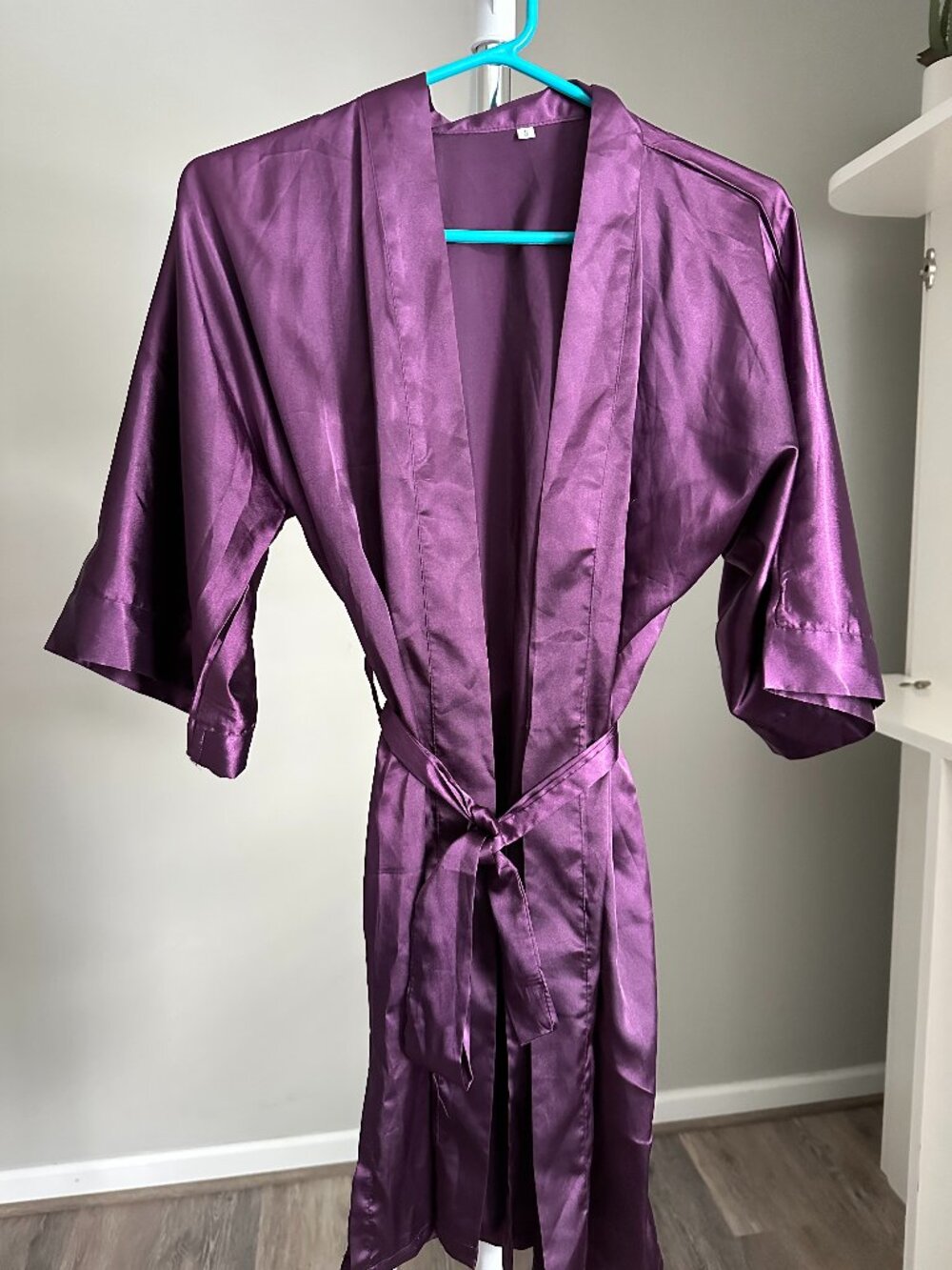 Purple Silky Robe